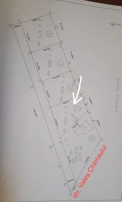 Vand teren intravilan Valea Chintaului