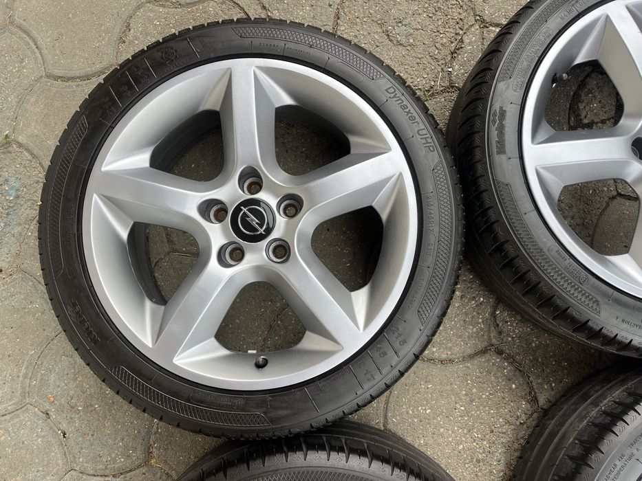 Jante aliaj 5x110mm, anvelope vara 215/45 R17 Opel Astra G, H, Corsa, Meriva, Vectra Tigra Zafira