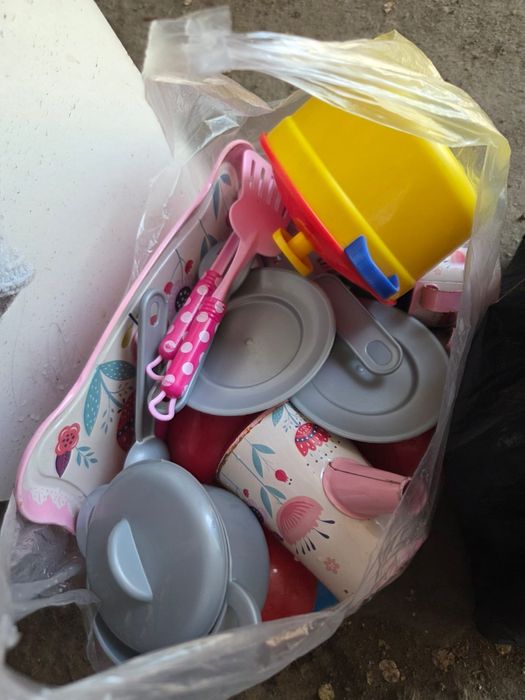 Кухня, машинка, ступенька, пианино