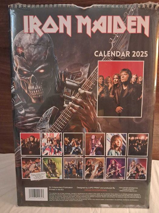 Calendar neoficial Iron Maiden "Unofficial Tribute Calendar 2025"
