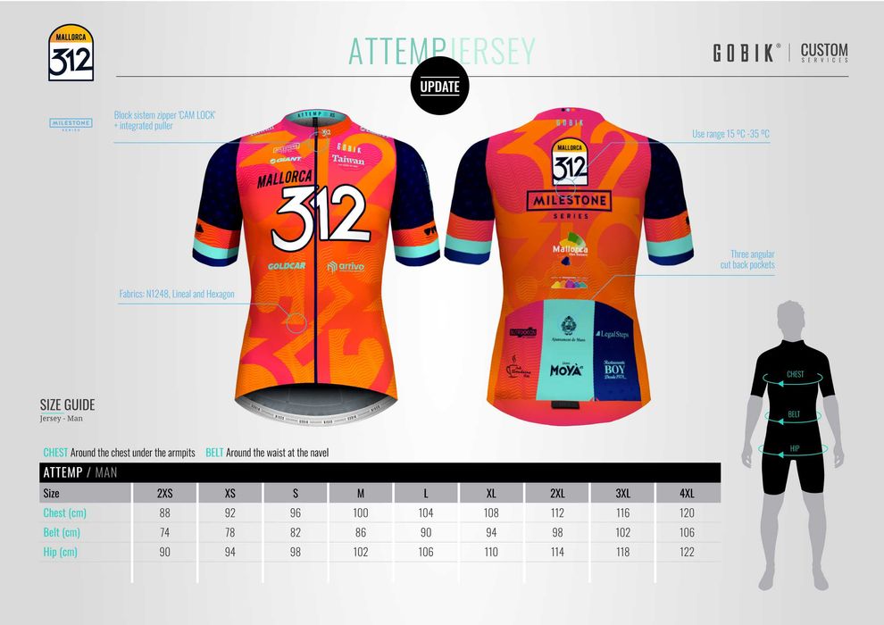 Echipament ciclism Gobik Milestone Mallorca 312 profesional Nou