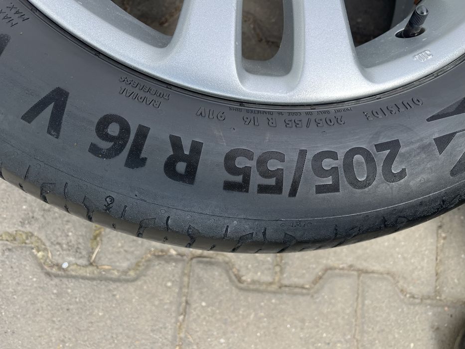 Jante aliaj 4x108mm, anvelope vara 205/55 R16 Peugeot 307 308 208 Partner