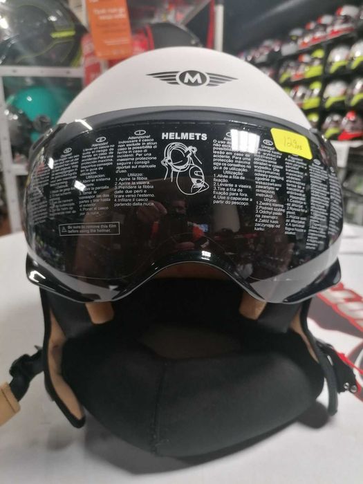 Каска отворена Moto helmets ретро чопър размер XL мото мотор