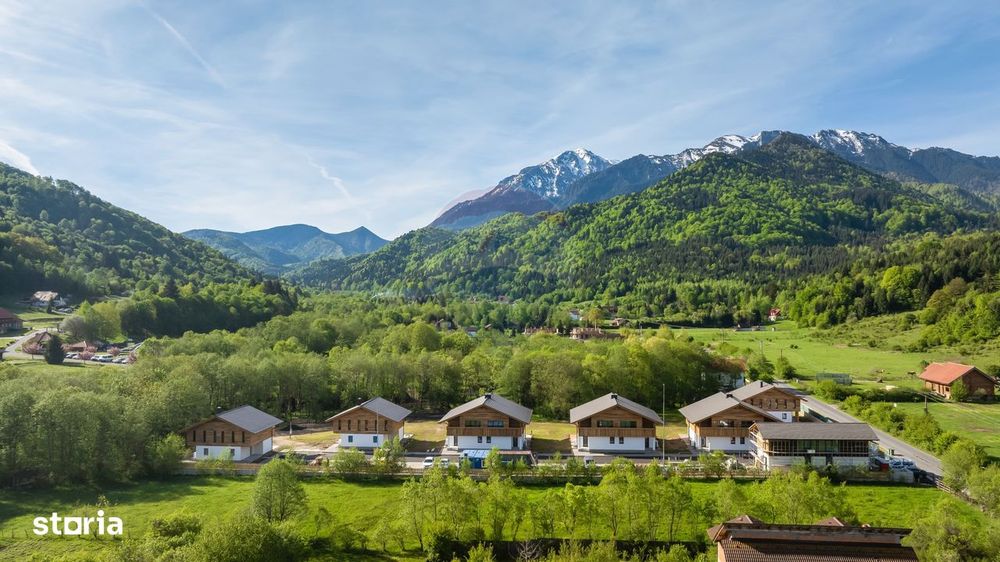 La poalele Bucegilor, ultimul chalet din proiectul Alpinia · Râșnov