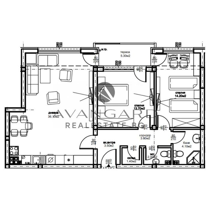 Продава се Тристаен апартамент в Пловдив, Кючук Париж - 115 кв.м за 866 €/кв.м - Снимка #3