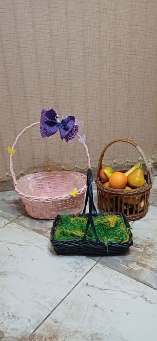 Три кошници за декорация