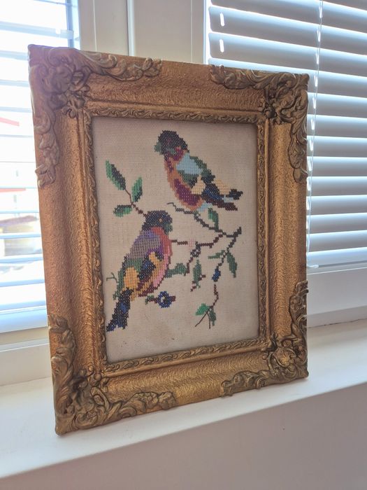 Старинен гоблен,  30х24 см, 1983г