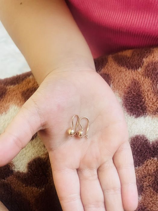 Золотые серьги для девочек