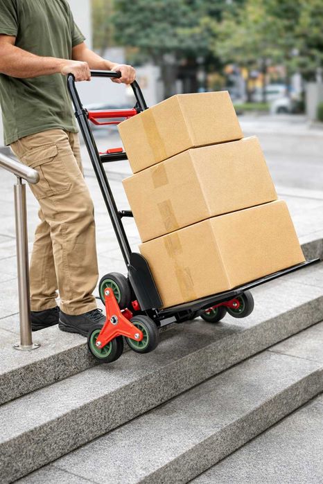 Carucior Transport Pliabil 6 Roti pentru Scari