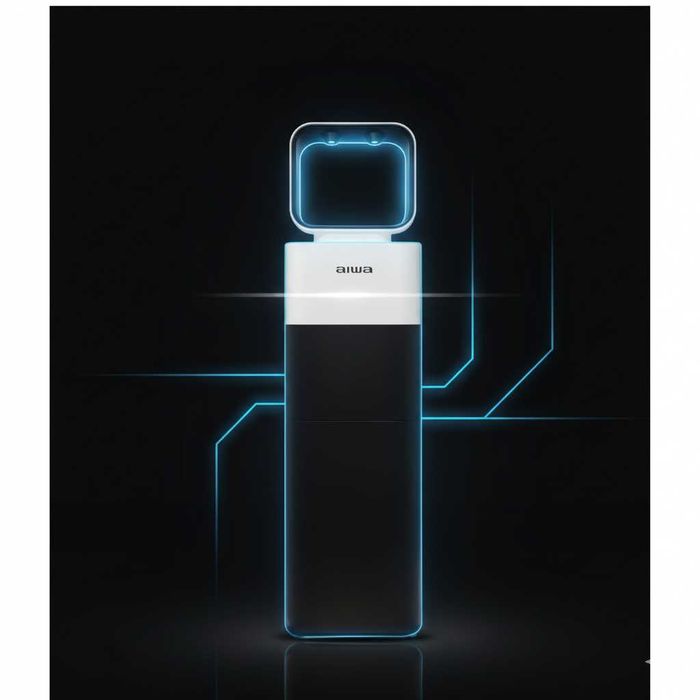 Kuler Su Kuleri Кулер Dispenser Cooler Black Glass Ostki yuklamali