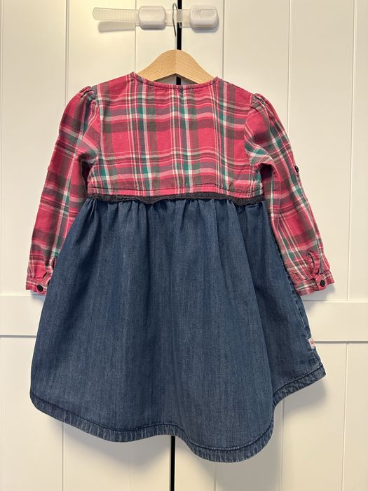 Lot 2 rochii JoJo Maman si George, cu maneci lungi, 104 cm, 3-4 ani