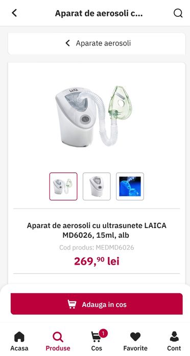 Aparat aerosoli Laica  MD6026