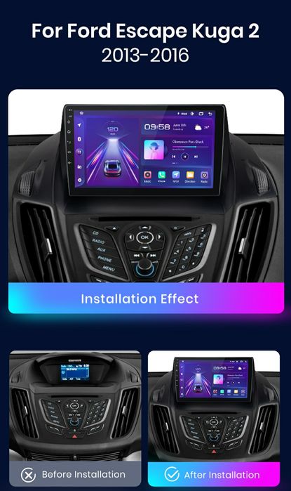 Navigatie Android dedicata FORD ESCAPE, KUGA 2 (2013-2016)