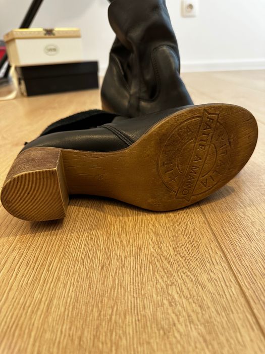 Botine negre piele