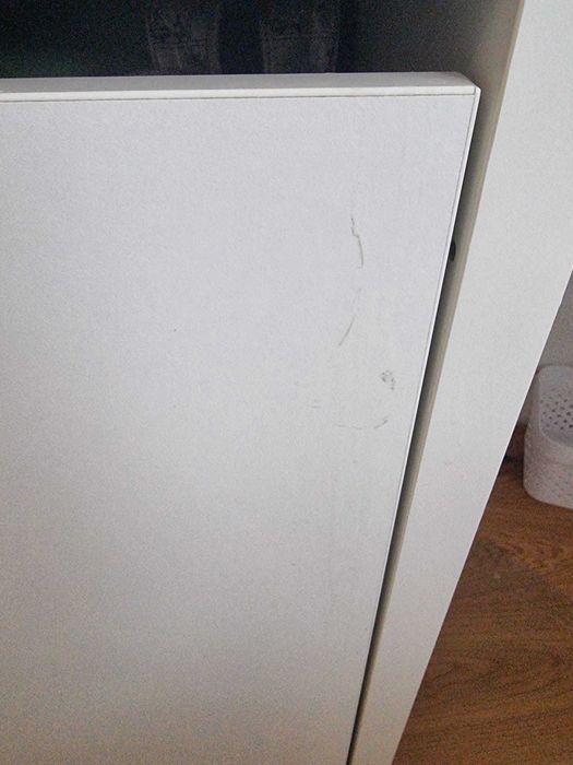 Birou Micke Ikea alb cu unitate suplimentara inalta + Scaun VIMUND