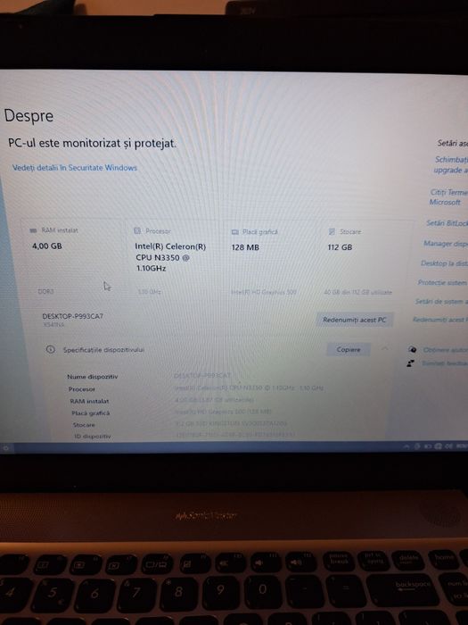 Laptop hp ssd  celeron