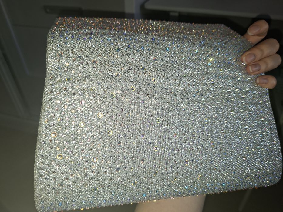 Вечерний  клатч со стразами