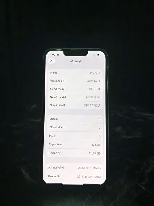 Noble Amanet - iPhone 14 - Baterie 96%