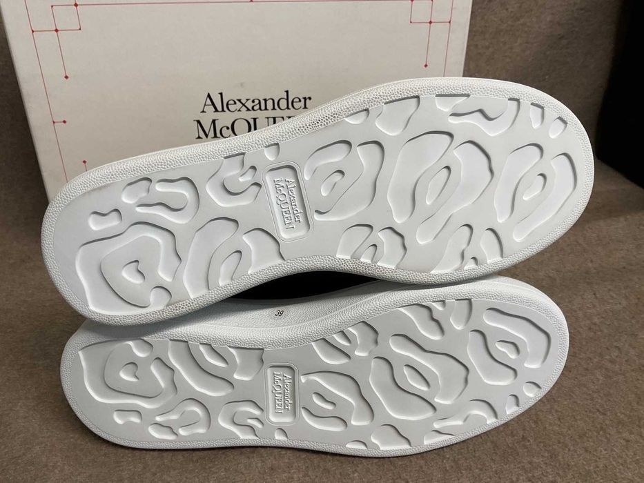 #SUMMER SALE# Alexander McQueen Sneaker Negru Cu Alb - Verificare Colet -
