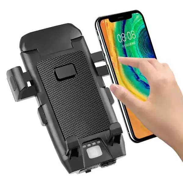 Фар за велосипед 4 в 1 – 6000Lm LED, Стойка за телефон