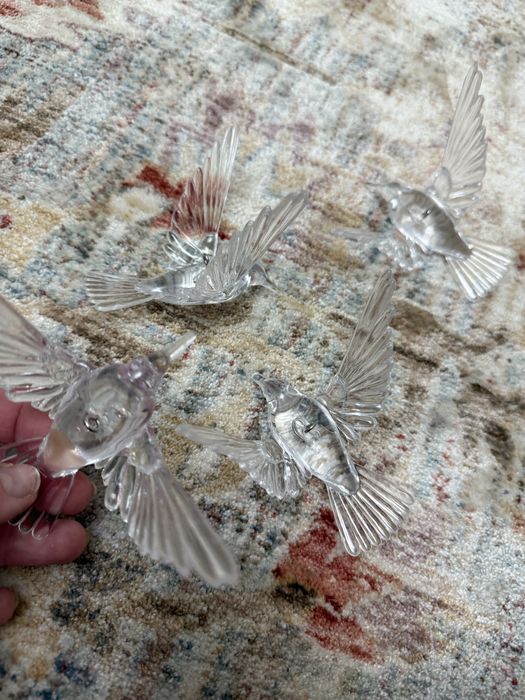 Новогодние игрушки атички акриловые