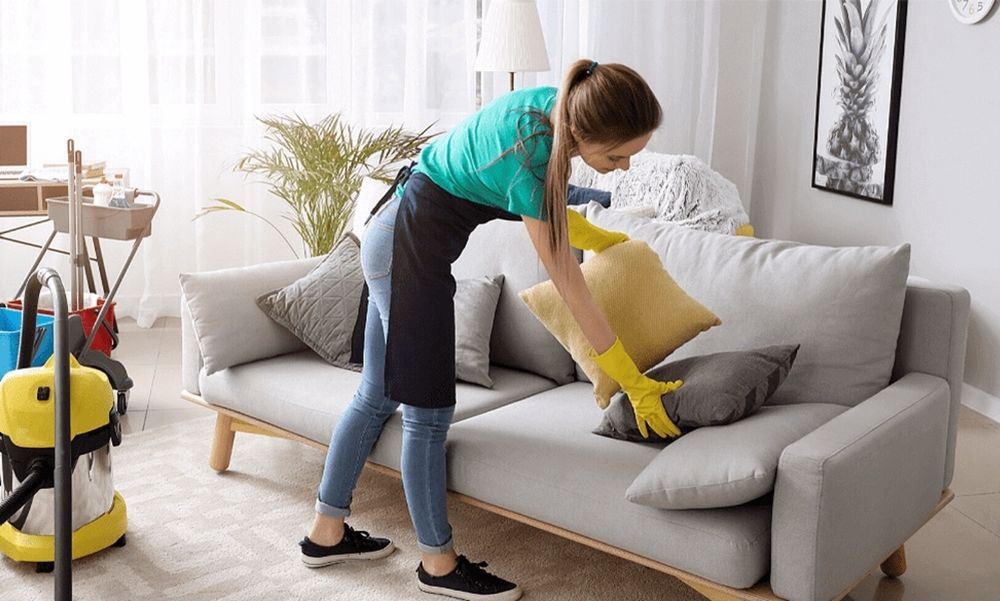 Uyda ximchistka xizmati gilam, parda, adyol, mebel, stul, matras