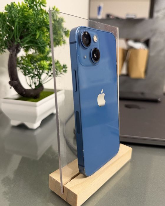 LICHIDARE STOC! Telefon Mobil / Smartphone Iphone 13 Mini Albastru 128 GB Baterie 85 Fisurat