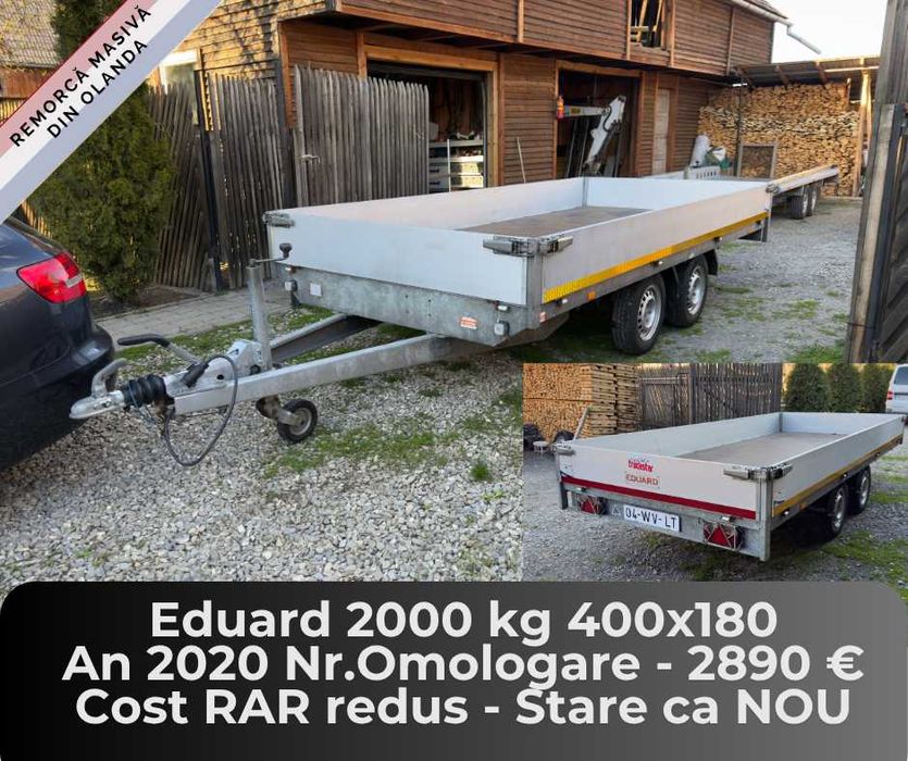 Remorci din Olanda de la 750 kg pana la 2700 kg - Citeste descrierea!