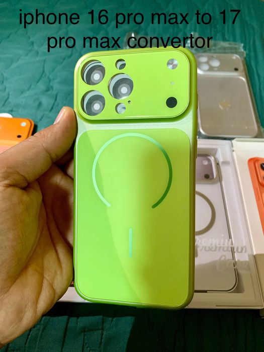 Husa convertoare Iphone 13 pro max in 17 pro max  si protectie