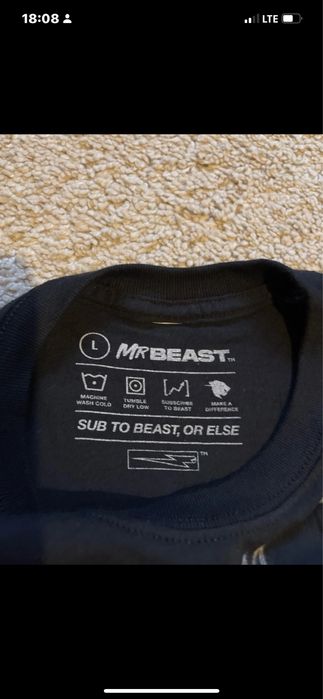 Tricou semnat  imprimeu Mr Beast L