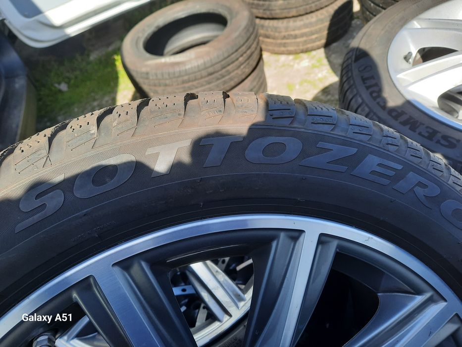 Ляти джанти с гуми за БМВ 5×112,18цола