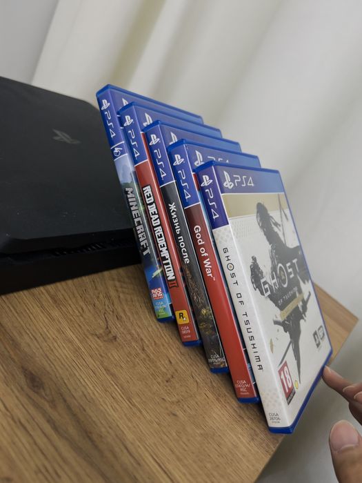 Playstation 4 Slim 2 ДЖОЙСТИКА + ИГРЫ