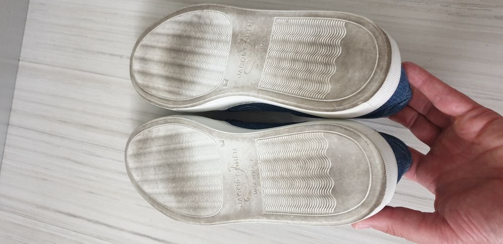 Jacob Cohen Embroidered - Logo Denim Sneakers Italy  42/27см ОРИГИНАЛ!