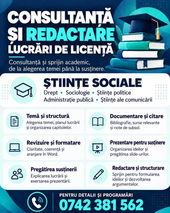Consultanță și redactare academică pentru lucrări de licență