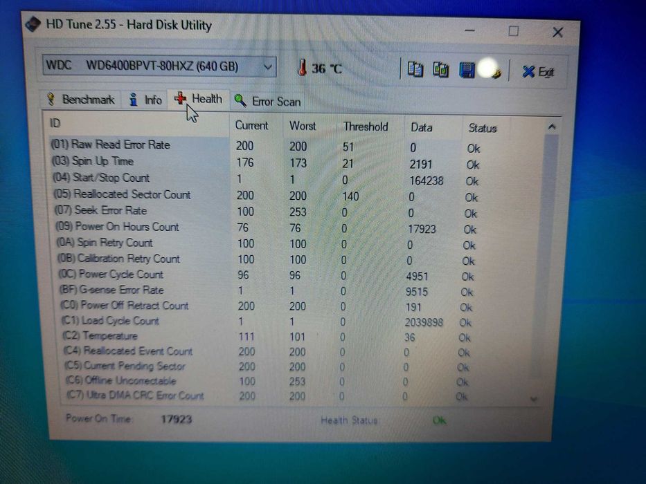 Hard laptop WD 640 GB SATA WD6400BPVT