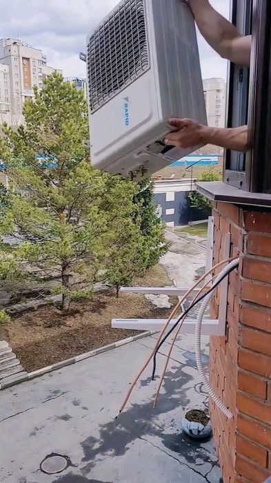 Установка кондиционер Ремонт кондиционер Заправка фреона