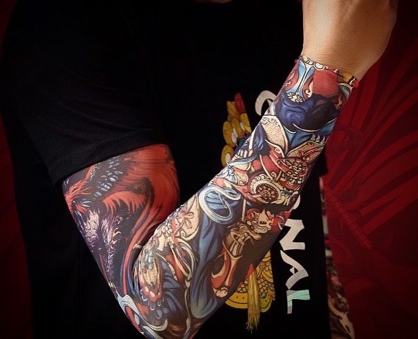 Тату рукав от загара,от солнечных лучей!Разные расцветки!Пара-2штуки