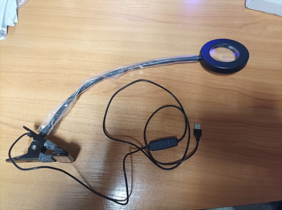 Led, лед лампа с лупа