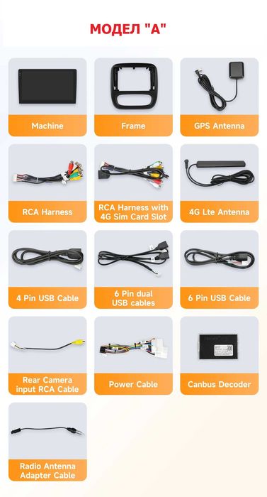 Мултимедия 9″ Android 14 за RENAULT TRAFIC III OPEL VIVARO B Carplay