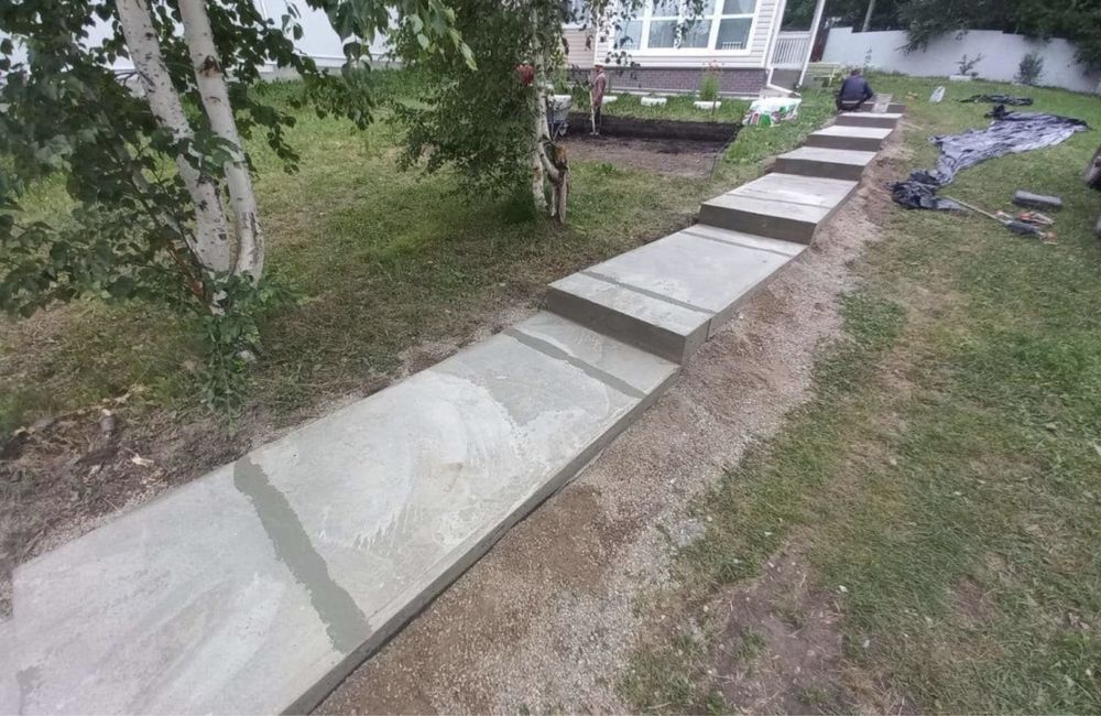 Бетонные работы.