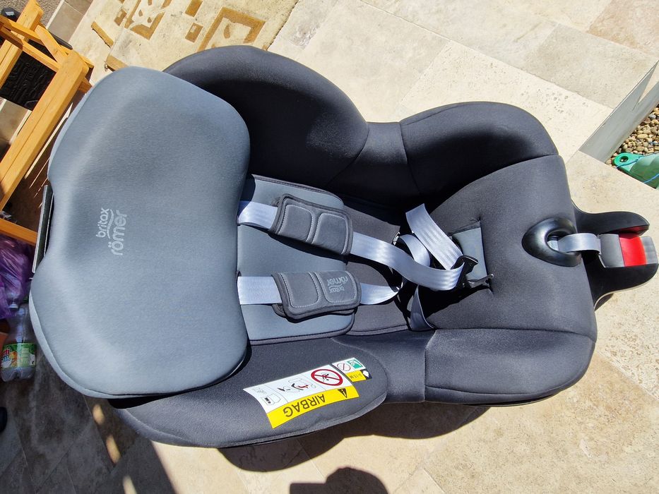 Scaun auto rotativ Dualfix I-Size, 40-105 cm, Gri , Britax Romer Bri