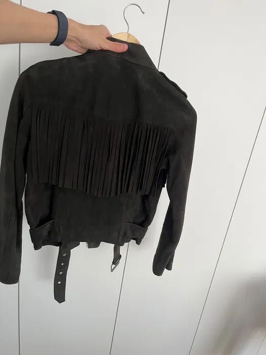Jacheta dama Allsaints - piele/suede