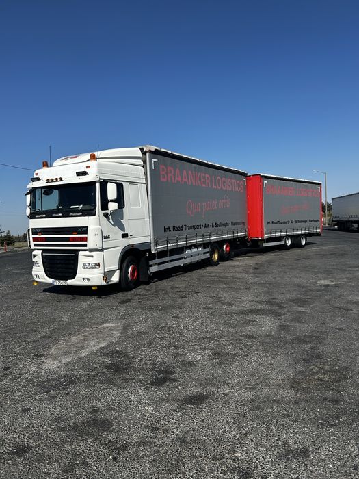 Daf Xf 105 Jumbo Truck 110 m 3 Camion 3 axe 8,1 mt lungime