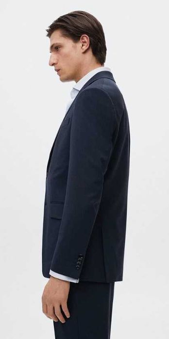 Sacou blazer de lux 54 XXL Eduard Dressler lana REDA super 150' navy