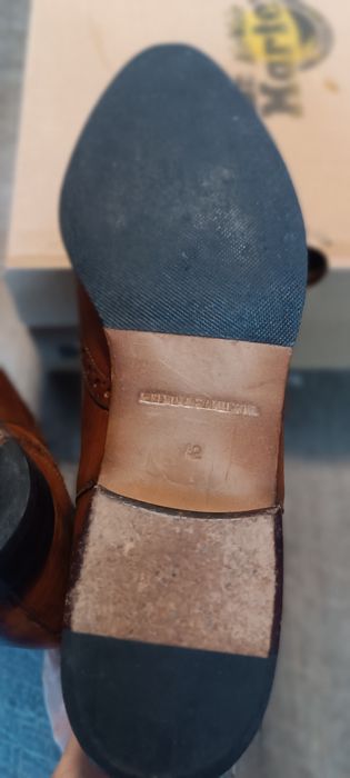 Ghete Chelsea Melvin & Hamilton „Jessy 4” din piele, mărimea 42 (Maro/Cognac)