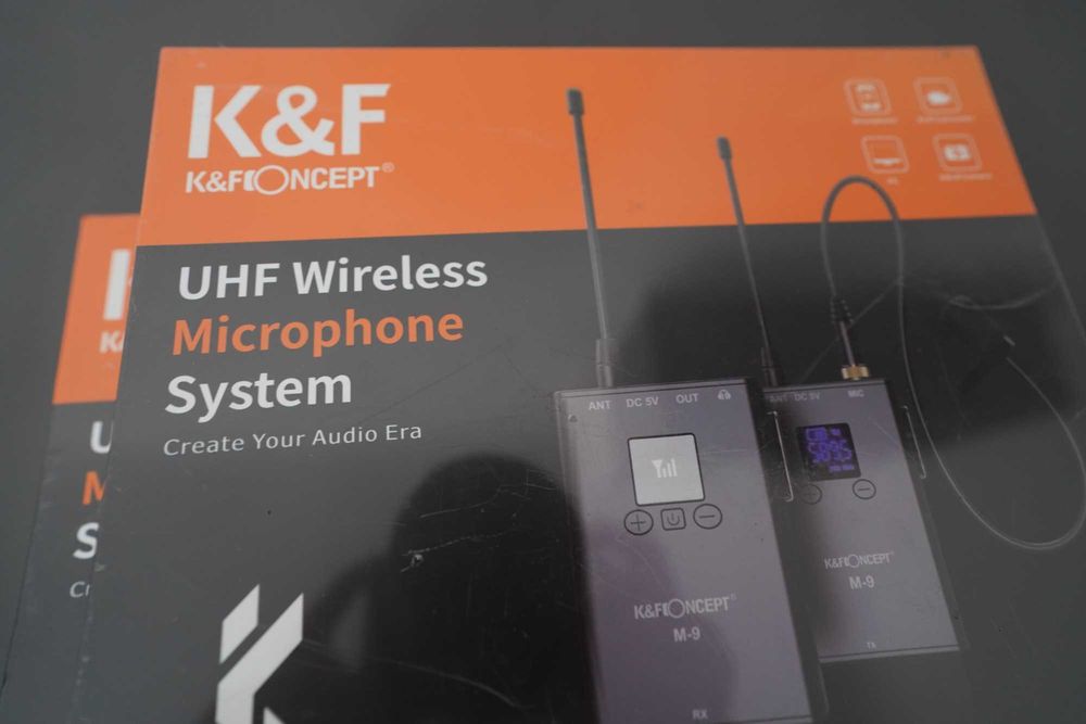 K&F Concept M9 UHF, нов и запечатан безжичен микрофон с приемник