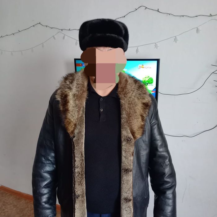 Дубленка кожаный