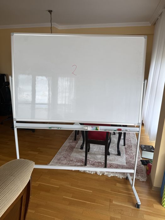 Whiteboard mobil rotativ 100x150