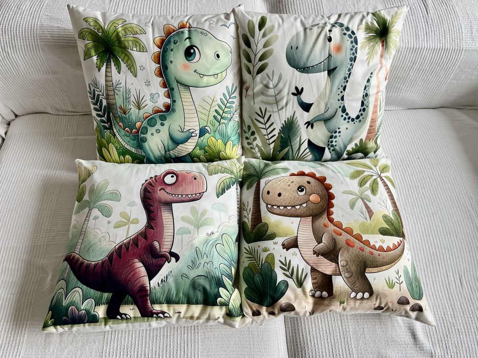 Възглавнички с калъфки Динозаври