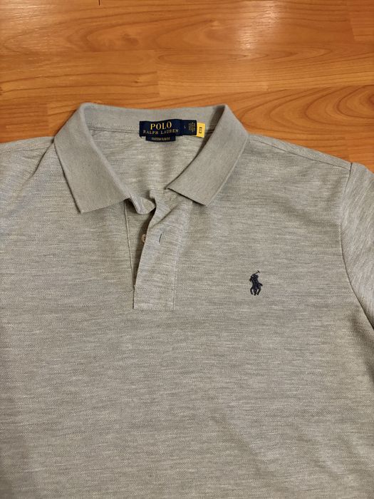 Поло блуза Polo Ralph Lauren Светло сива